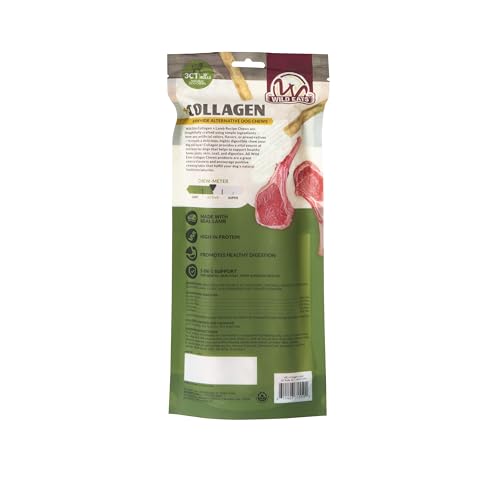 Lamb Collagen Cheek Rolls 10 Inch Dog Chews (11 Ounce (Pack of 3))