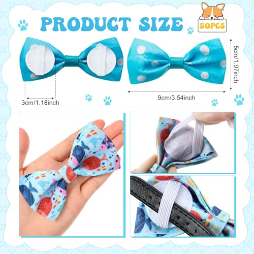 50 Pcs Fruit Print Dog Bow Ties