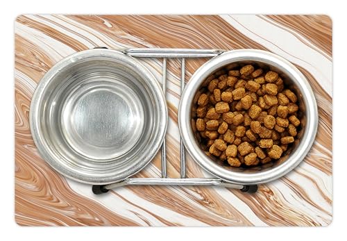 Marble Pet Mat for Food and Water (Cinnamon Cream)