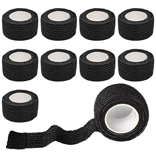 1 Inch Self Adhesive Bandage Wrap Cohesive Wrap (1 Inch / Black)