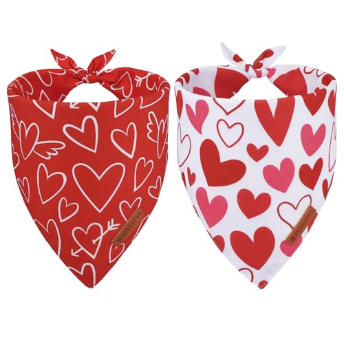 Valentine Dog Bandanas (X-Large / Valentine)