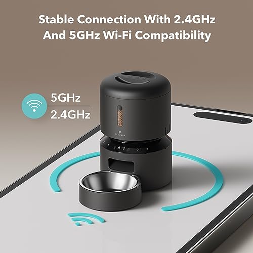 Automatic Cat Feeder (Black / 3L-with WiFi)