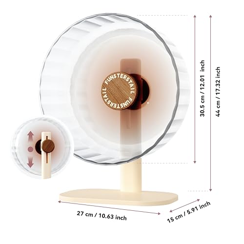 Super Silent Hamster Wheel 12 Inch (Wood Brown / Large(12 inch))