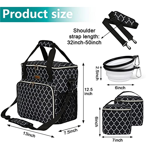 Dog Travel Bag (DLblack / Medium)