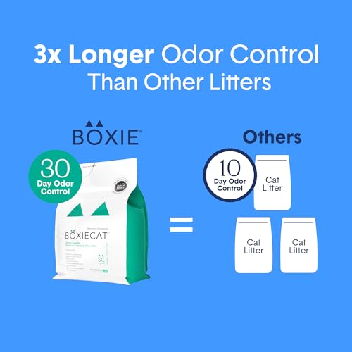 Boxie Premium Scented Clumping Cat Litter 30+ Day Odor Control 40 lb (40 lb)