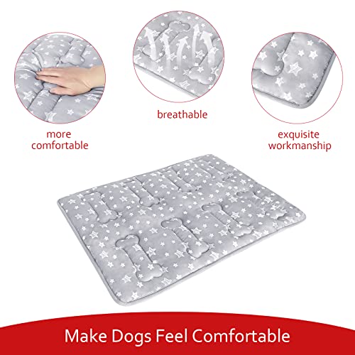 Dog Crate Pad Mat (XX-Large 48"X30" / Grey)