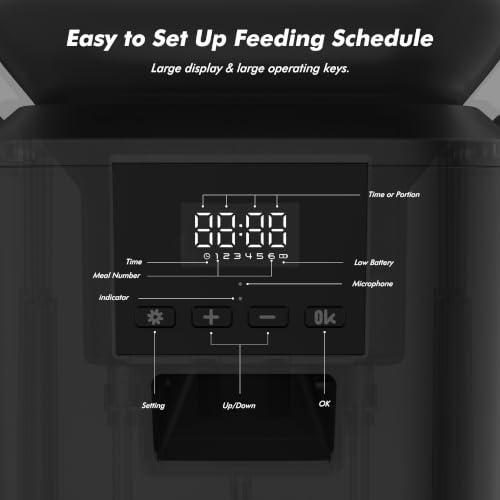 Automatic Cat Feeder (Pure White)