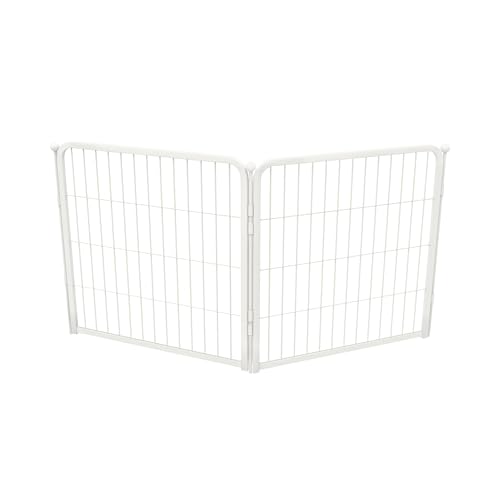 2 Add on Wire Panels for AuraSpace Pro Dog Playpen (White / 24"H)