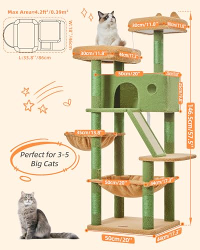Cactus Cat Tree (Cactus / 57.5 Inches)