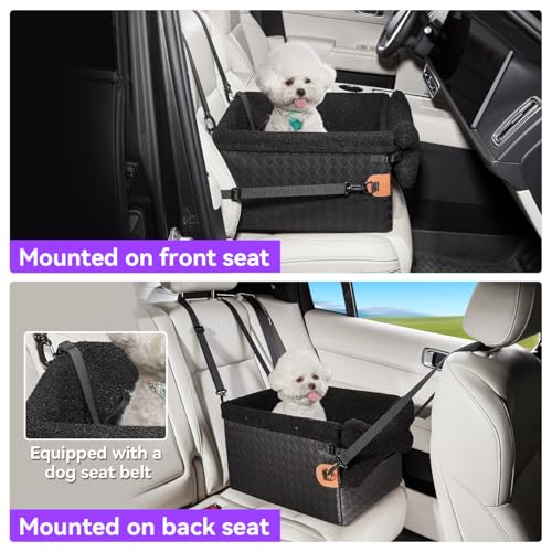 Dog Car Seats for Small Medium Dogs (Black / Small Dog)