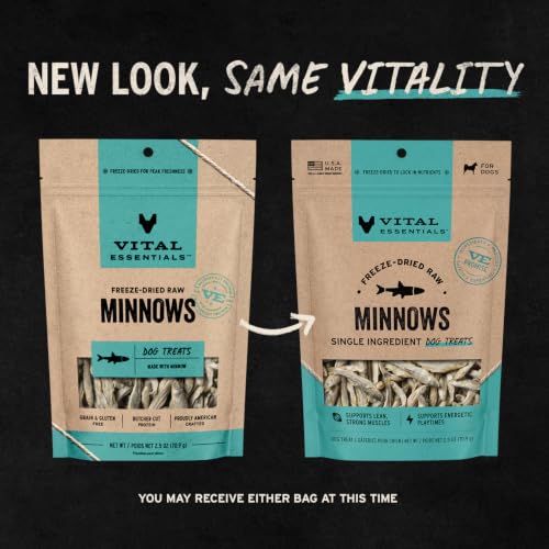 Freeze Dried Minnows Dog Treats (2.5 Ounce (Pack of 1))