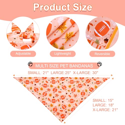 Fall Dog Bandanas XLarge 3PCS (thanksgiving / X-Large)