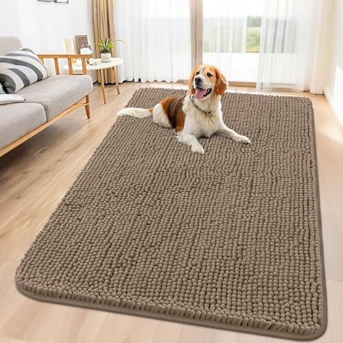Dog Door Mat for Muddy Paws 59x35 (Camel / 59"X35")