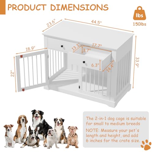 Dog Crate Furniture (White)