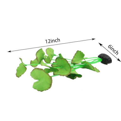 2 Pack 12 Inch Aquarium Silk Aquarium Plants (Green B / 12 Inch)