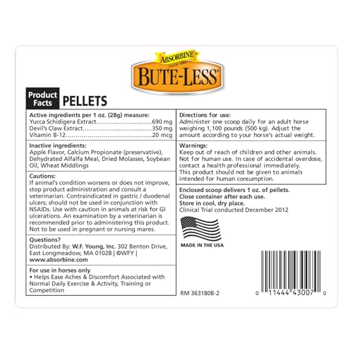 Bute Less Comfort & Recovery Support Supplement (160 oz)