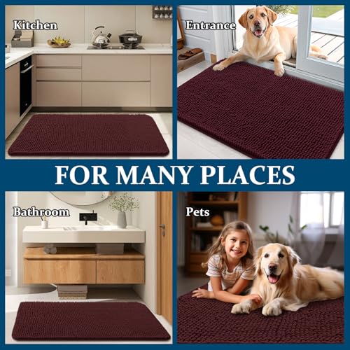 Dog Door Mat for Muddy Paws 32x20 (Russet / 32" X 20")