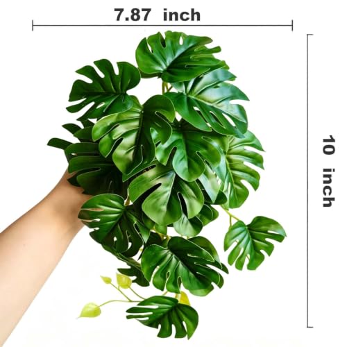 Fake Reptile Plants for Terrarium (Fake Monstera)