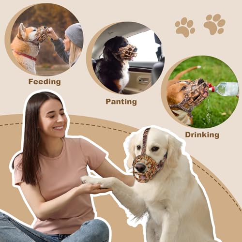 Dog Muzzle to Prevent Biting (Brown / Size 5)