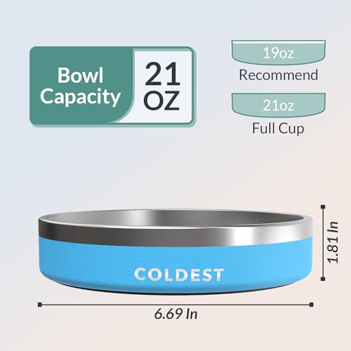 Coldest Dog Bowl (21 oz / Celestial Blue)