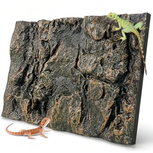 23.6x17.7in Rock Terrarium Background (yellow-23.6"* 11.8"（1pcs）)