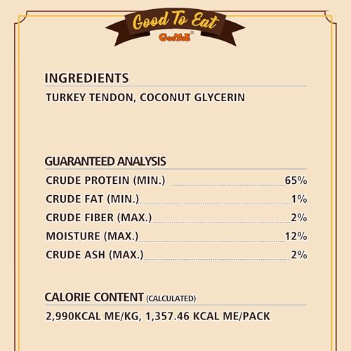 Turkey Tendons for Dogs (1 Pound (Pack of 1))