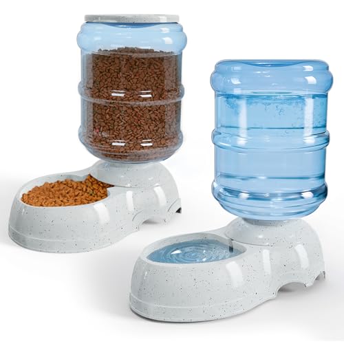 3 Gallon Dog Feeder and Water Dispenser (11L-3Gallon - Drinker + Feeder)