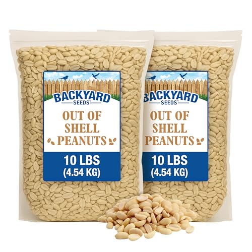 20LB Shelled Peanut Pickouts for Wild Birds & Squirrels (20 Pound (Pack of 1) / Shelled Peanut Pickouts)