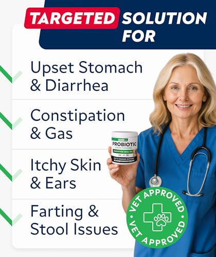 Dog Probiotics Chews for Gut Support & Digestive Health with Enzymes (Probiotic Chews / 180Ct (Chicken))