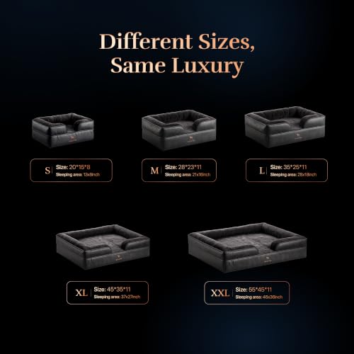 XXL Dog Bed Orthopedic Memory Cooling Foam (Charcoal - LE / XX-Large)