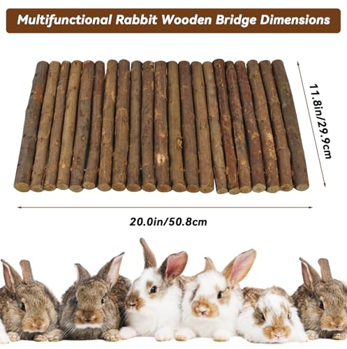 Rabbit Wooden Bridge (L (20.0 x 11.8 inches))