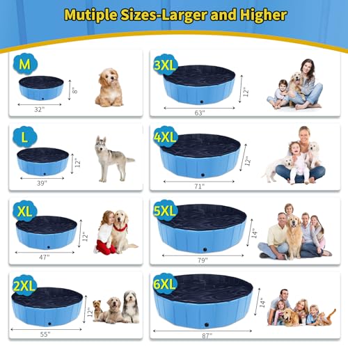Foldable Dog Pool (32" / Blue)