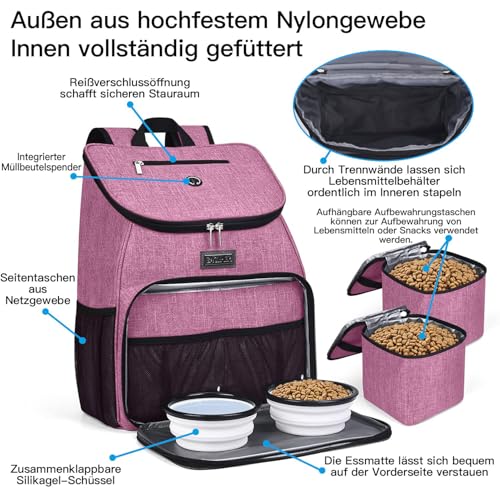 Dog Travel Bag (Light pink-A)