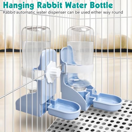 Rabbit Water Bottle (2PCS Water Dispenser, Blue)