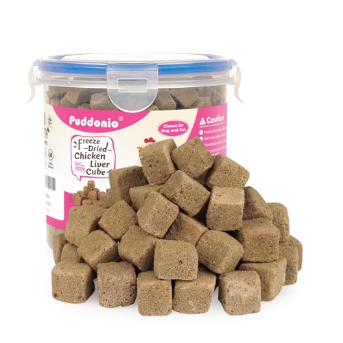 Freeze Dried Chicken Liver Treats for Dogs & Cats (6 Ounce (Pack of 1))