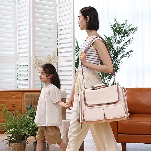 Cat Carrier Airline Approved Dog Carrier with Rollable Cover (Pink)