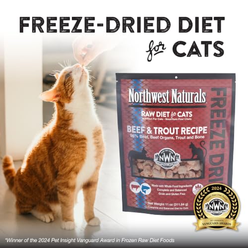 Freeze Dried Beef & Trout Cat & Kitten Food (11 Ounce (Pack of 1))