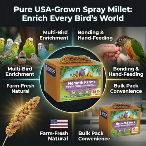 Spray Millet for Birds (25 Pound (Pack of 1))