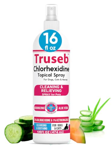 Truseb Medicated Topical Ketoconazole and Chlorhexidine Spray for Dogs