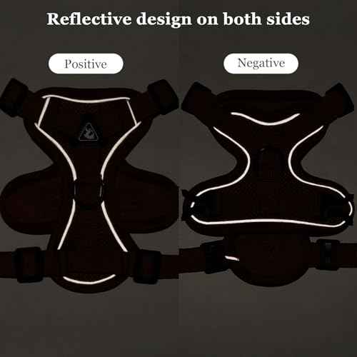 cat Chest Harness and Leash (Brown / S:3.3-6.6lb)