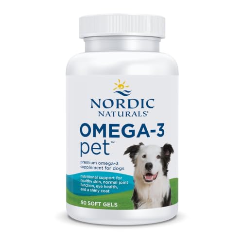 Omega 3 Fish Oil for Dogs with EPA + DHA (90 Count (Pack of 1))