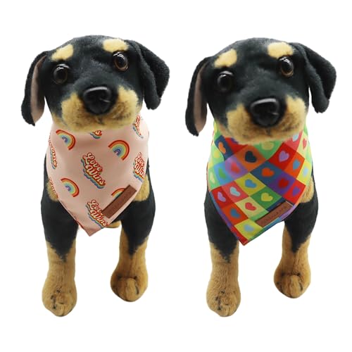 Pride Dog Bandanas 2 Pack (Pride / X-Large)