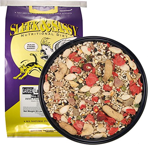 Garden Large Hookbill No Sunflower Parrot Food for Large Conures (20 Pound (Pack of 1))