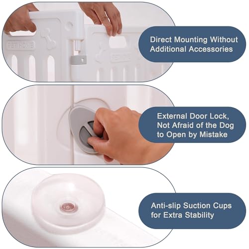 Dog Playpen with Door (White Standard)
