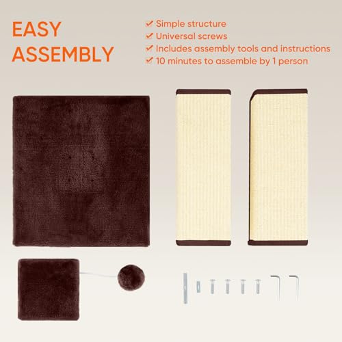 Cat Scratching Post for Indoor Cat (Beige)