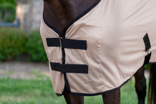 Miller's Standard Neck Fly Sheet for Horses (Rose/Beige / 72)