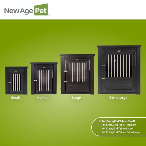 ECOFLEX® Small Furniture Stuyle Dog Crate & End Table (Black / 23.8"L x 18.2"W x 22.2"H)