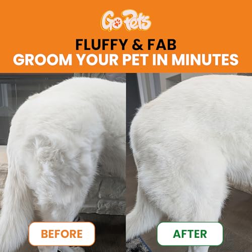 2-in-1 Deshedding & Dematting Comb & Grooming Brush for Dogs & Cats (2-Sided Dematting Comb)