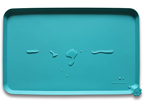 Silicone Non Slip Pet Feeding Mats (19" x 12" / Teal)