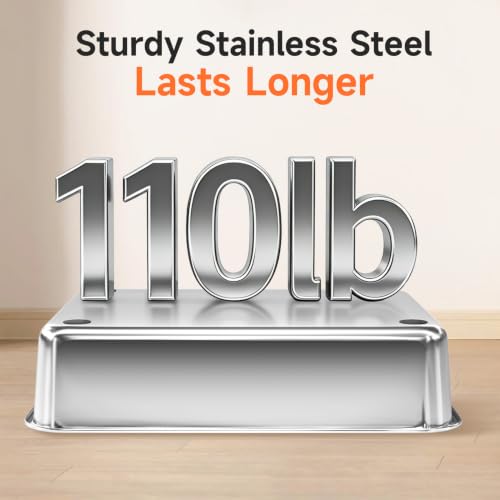 Stainless Steel Cat Litter Box (Grey M)